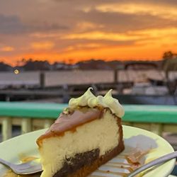 A-J's Dockside Restaurant - Turtle Cheesecake