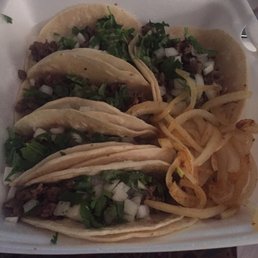 My 5 carne asada tacos for $6 bucks! ( it was a Tuesday so idk if they were running a taco Tuesday special or not) My 5 carne asada tacos for $6 bucks! ( it was a Tuesday so idk if they were running a taco Tuesday special or not)