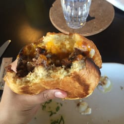 Croydon Social - Brioche, pork and fennel pattie and a 62 degree egg.