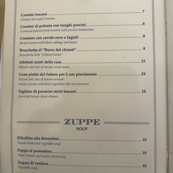 Trattoria Antico Fattore - Menu - Italian Near Me - Florence, FI Trattoria Antico Fattore - Menu - Italian Near Me - Florence, FI
