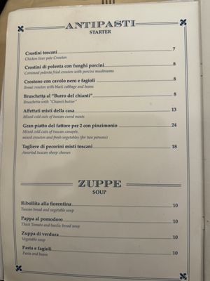 Menu photo 5 Trattoria Antico Fattore Florence, FI Menu photo 5 Trattoria Antico Fattore Florence, FI