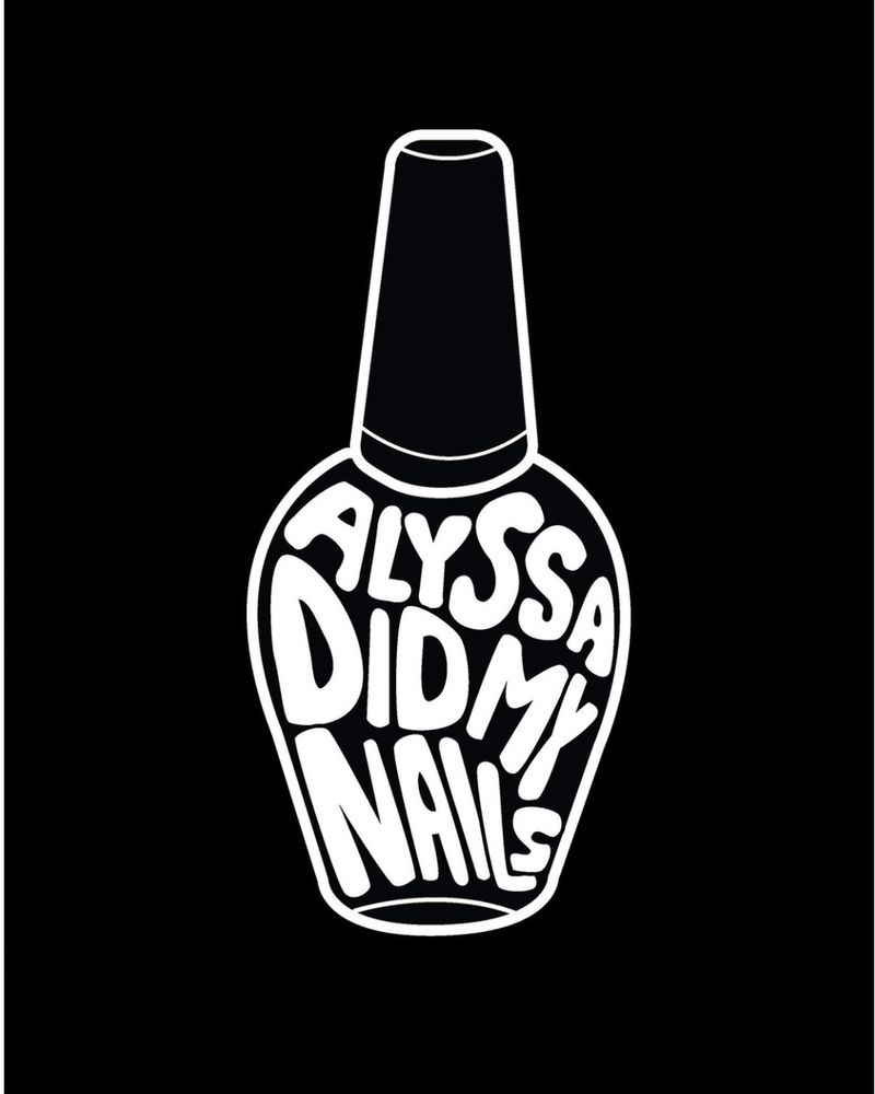 Alyssa Did My Nails Logo
