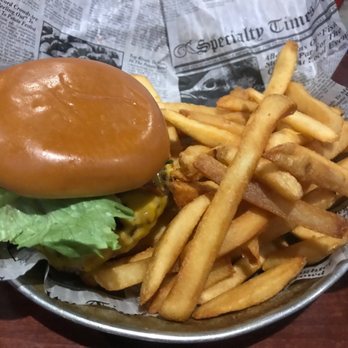 Brann's Steakhouse & Grille - Bacon cheese burger and fries for lunch. - Steakhouses Near Me - Grand Rapids, Michigan