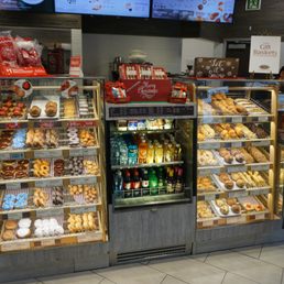 Downstairs is the regular Tim Horton's