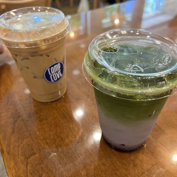 Camp Cove - Blueberry matcha and iced vanilla latte - Cafes Near Me - Sacramento, California Camp Cove - Blueberry matcha and iced vanilla latte - Cafes Near Me - Sacramento, California