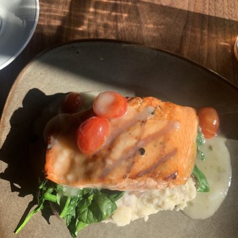 Saltyard - Salmon Entree - tasty! - New American Near Me - Burlingame, California Saltyard - Salmon Entree - tasty! - New American Near Me - Burlingame, California