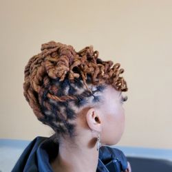 Bold and Beautiful Hair Salon - Loc updo