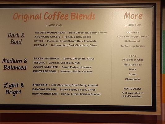Menu photo 1 Philz Coffee Valencia, CA