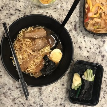 Blue Wazabi - Shoyu ramen, avocado / cucumber roll, ginger salad - Japanese Near Me - Madison, New Jersey