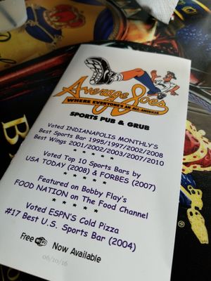 Menu photo 1 Average Joe's Sports Pub Indianapolis, IN