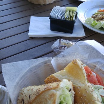 Ocean Cafe - Tuna Steak Sandwich and Chicken Pita w/fresh mozzarella. The tuna steak sandwich was good just wish it had a little more wasabi mayo.. - Soup Near Me - Long Branch, New Jersey