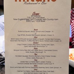 Milano Restaurant - Daily specials menu