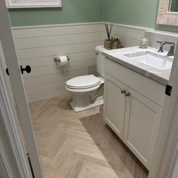 Serrano Family Flooring - Powder room floor tile and quartzite counter top - Countertop Installation Near Me - Temecula, California Serrano Family Flooring - Powder room floor tile and quartzite counter top - Countertop Installation Near Me - Temecula, California