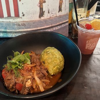 El Super Pan - Super Bowl with beef ropa and mofongo with sangria - Latin American Near Me - Atlanta, Georgia