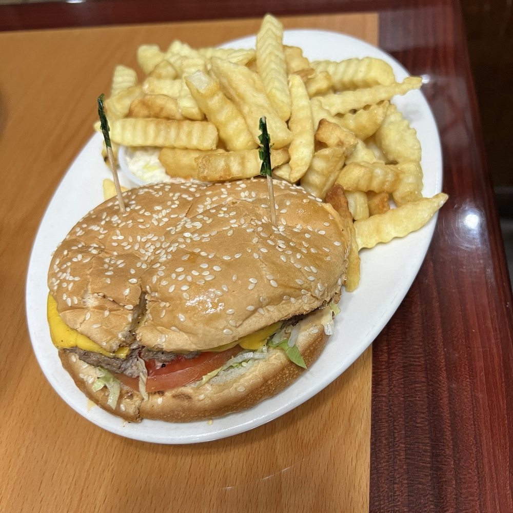 Clock Restaurant - Cheeseburger Plate - Diners Near Me - Spartanburg, South Carolina Clock Restaurant - Cheeseburger Plate - Diners Near Me - Spartanburg, South Carolina