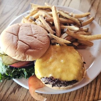 F Street Station - Cheese burger with fries - American Near Me - Anchorage, Alaska F Street Station - Cheese burger with fries - American Near Me - Anchorage, Alaska