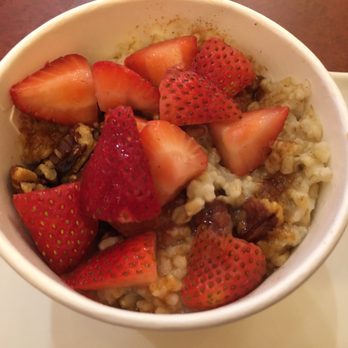 Panera Bread - Steel Cut Oatmeal w/ Strawberries & Pecans~ - Sandwiches Near Me - West Palm Beach, Florida