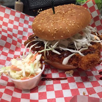 Fat Ninja Bite - Pork Katsu Burger (not as good as the chicken but if you like pork, go for it!) - Japanese Near Me - Toronto, Ontario