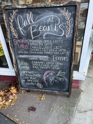 Menu photo 1 Beani's Coffee Lounge  Boyne City, MI
