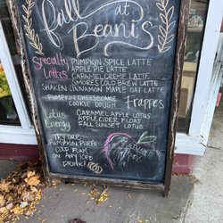Beani's Coffee Lounge - Seasonal options