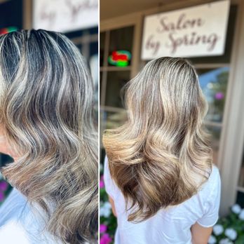 Salon by Spring - Highlights and long layers - Hair Salons Near Me - Garden Grove, California