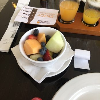 Famous Toastery - Fruit and mimosa flight (very good too!) - Breakfast & Brunch Near Me - Ashburn, Virginia Famous Toastery - Fruit and mimosa flight (very good too!) - Breakfast & Brunch Near Me - Ashburn, Virginia
