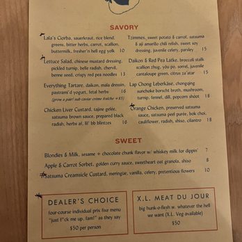 Little Bear - Menu - New American Near Me - Atlanta, Georgia