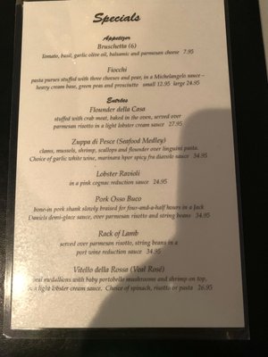 Menu photo 7 Sole Italian Restaurant Myrtle Beach, SC Menu photo 7 Sole Italian Restaurant Myrtle Beach, SC