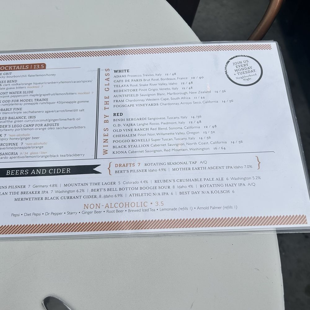 Menu Menu
