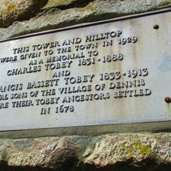 Scargo Tower - Nice plaque - Local Flavor Near Me - Dennis, Massachusetts