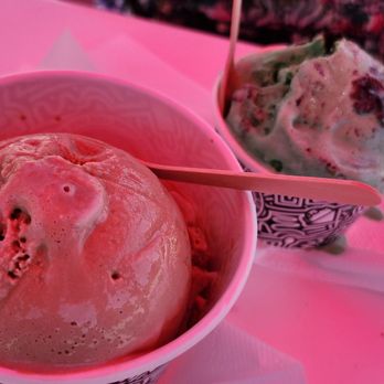 Afters Ice Cream - Double Saigon Coffee, Single Monster Mint - Desserts Near Me - Pasadena, California