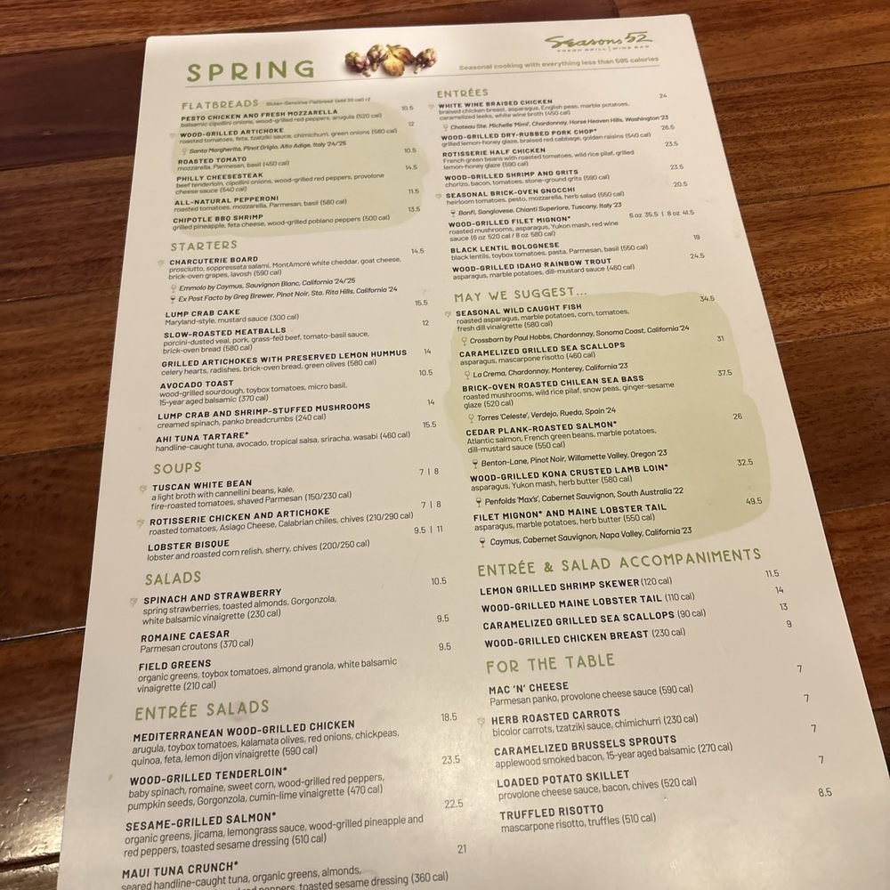 Seasons 52 - Spring menu 2026 - New American Near Me - Mclean, Virginia Seasons 52 - Spring menu 2026 - New American Near Me - Mclean, Virginia