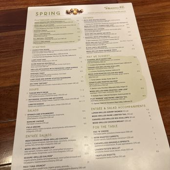 Seasons 52 - Spring menu 2026 - New American Near Me - Mclean, Virginia