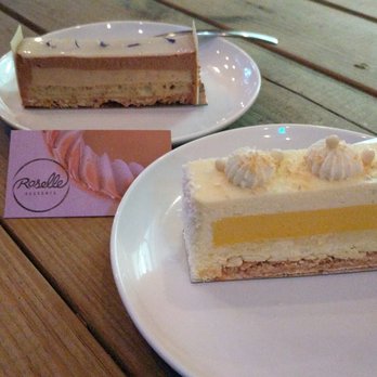 Roselle - Earl grey cake and Paradise cake (lime, coconut, white chocolate, mango, and passion fruit) - Bakeries Near Me - Toronto, Ontario