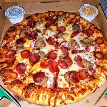Marco's Pizza - Medium pizza w/ pepperoni & Italian sausage - Pizza Near Me - Girard, Ohio Marco's Pizza - Medium pizza w/ pepperoni & Italian sausage - Pizza Near Me - Girard, Ohio