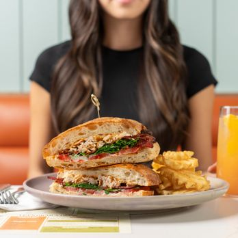 OEB Breakfast Co. - Smoked chicken, arugula, hardwood smoked bacon, tomatoes, chipotle aioli, artisan ciabatta - Breakfast & Brunch Near Me - West Vancouver, British Columbia OEB Breakfast Co. - Smoked chicken, arugula, hardwood smoked bacon, tomatoes, chipotle aioli, artisan ciabatta - Breakfast & Brunch Near Me - West Vancouver, British Columbia