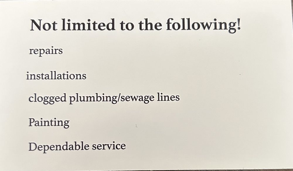 Slide of Jim’s Handyman Service