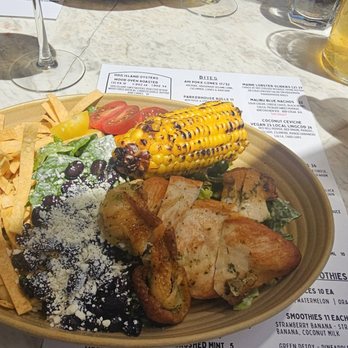 Malibu Farm - Street corn tortilla salad - Coffee & Tea Near Me - Tiburon, California Malibu Farm - Street corn tortilla salad - Coffee & Tea Near Me - Tiburon, California