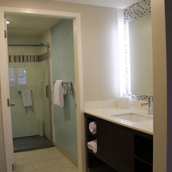 Residence Inn by Marriott - Loved the bathroom and that it was tiled rather than carpet.  Loved the glass shower - Hotels Near Me - Daytona Beach, Florida