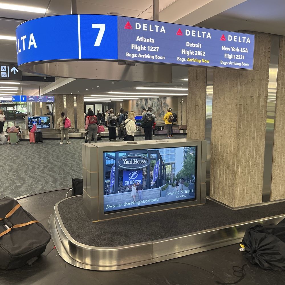 Baggage claim in Tampa Baggage claim in Tampa