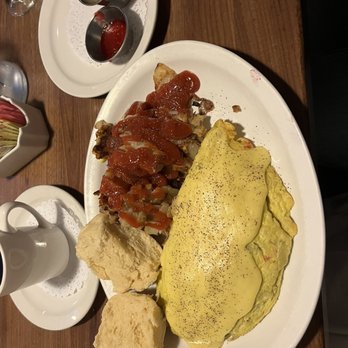 Rusty Pelican Cafe - Dungeness crab omelette... Yummy!! - Desserts Near Me - Mill Creek, Washington
