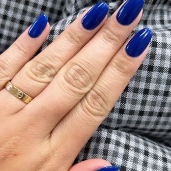 Peacock Nails - Gel-x, short round filed down! - Nail Salons Near Me - Lemon Grove, California