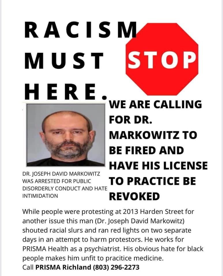 JOSEPH D MARKOWITZ, MD 15 Richland Medical Park, Columbia, South