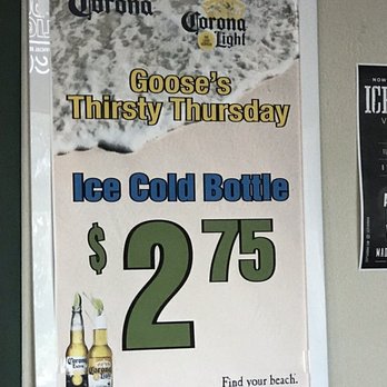 Goose's Sports Bar - Thursday specials - Sports Bars Near Me - Largo, Florida Goose's Sports Bar - Thursday specials - Sports Bars Near Me - Largo, Florida