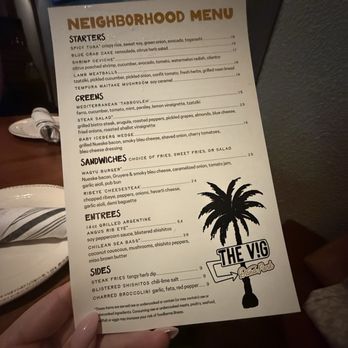 The Vig - Neighbor menu - American Near Me - Mesa, Arizona The Vig - Neighbor menu - American Near Me - Mesa, Arizona