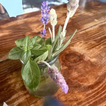 Petit Soleil - Just a simple herbal table decoration but beautiful - Breakfast & Brunch Near Me - Napa, California Petit Soleil - Just a simple herbal table decoration but beautiful - Breakfast & Brunch Near Me - Napa, California