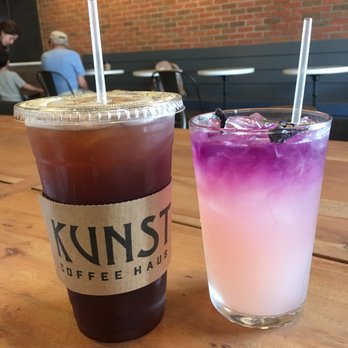 Kunst Coffee Haus - Large Iced Americano & Lavender Lemonade - Coffee & Tea Near Me - Bayside, New York