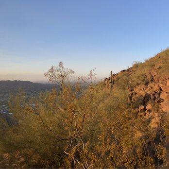 Camelback Mountain - View from halfway. Wildfire in the distance - Parks Near Me - Phoenix, Arizona