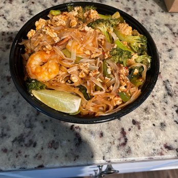 Thai At Waugh Chapel - Street Noodles with extra broccoli - Thai Near Me - Gambrills, Maryland
