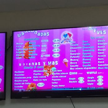 La Michoacana Premium - Menu - Ice Cream & Frozen Yogurt Near Me - Nashville, Tennessee